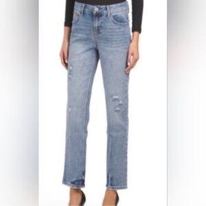 1822 Denim High Rise Ankle Light Blue Straight Leg Jeans size 6 / 28